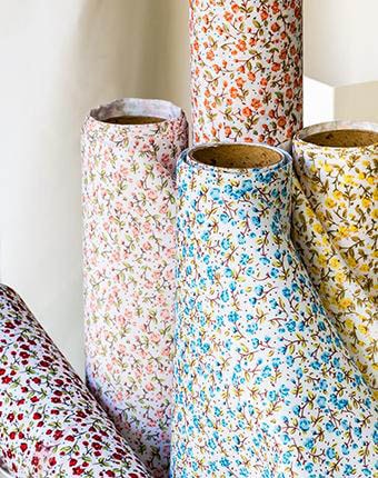 רנר פרחים על כותנה 2