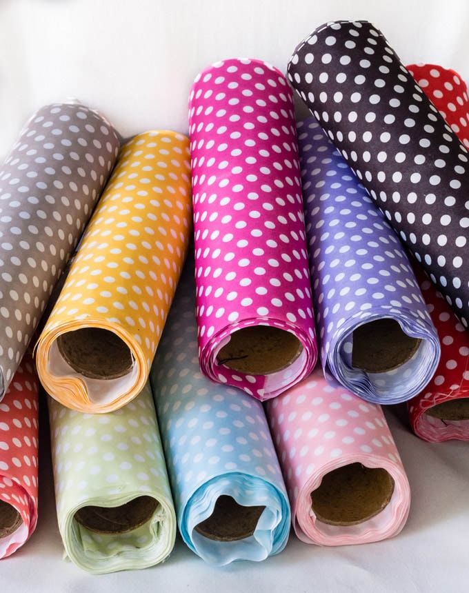 רנר כותנה נקודות גדולות