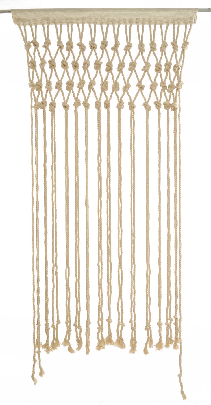 וילון מקרמה 4 שורות