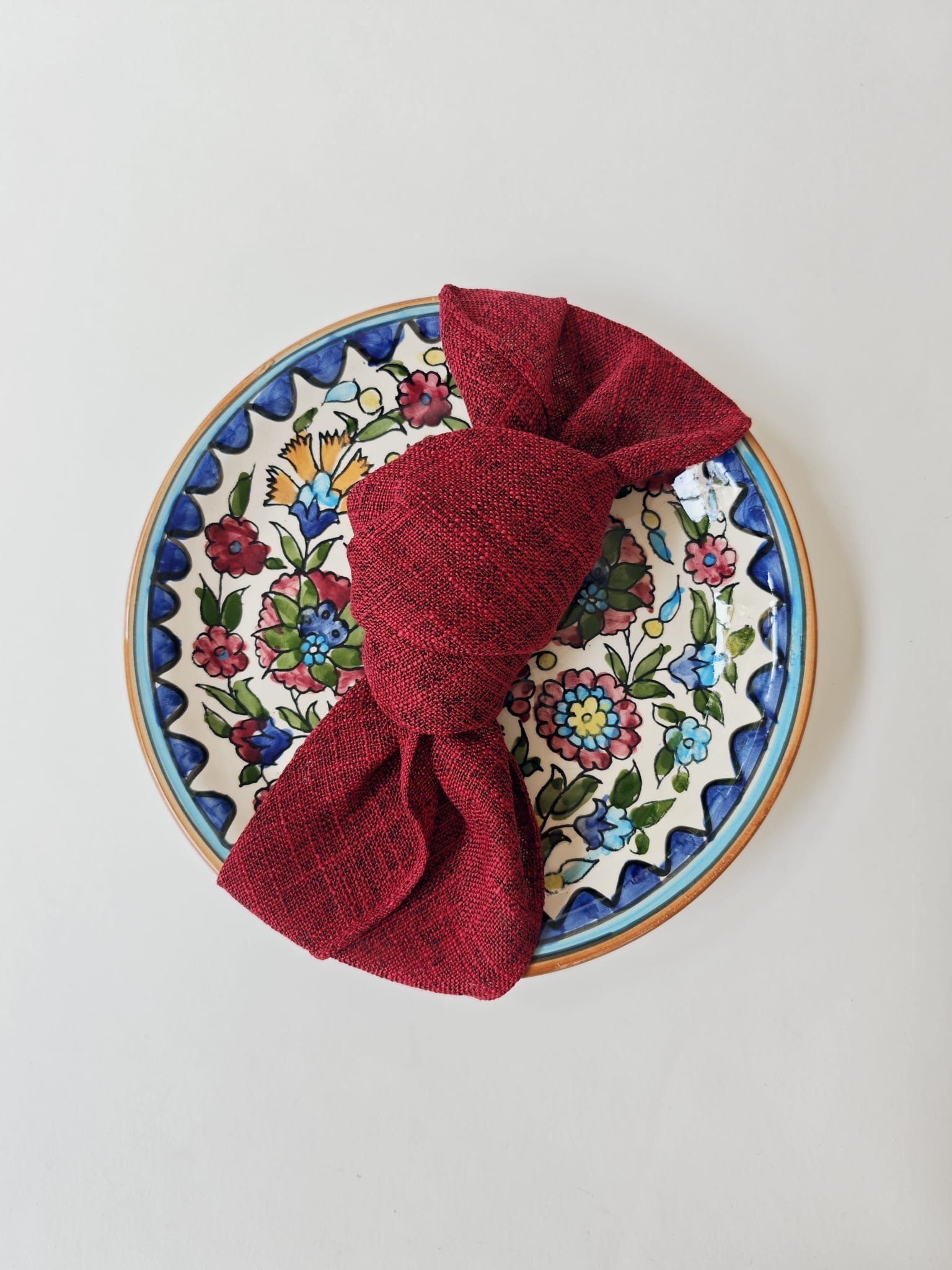 מפיות פשתן מלאנג׳ - בורדו