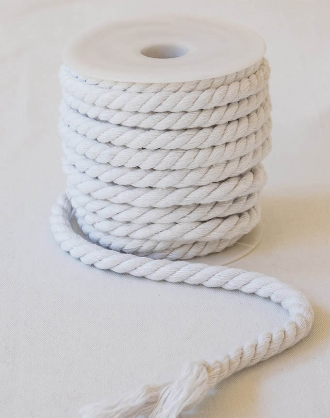 שרוך טבעי מגולגל - לבן