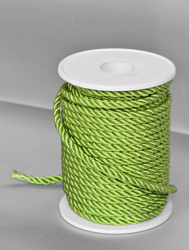 שרוך מגולגל 5 מ"מ - ירוק תפוח