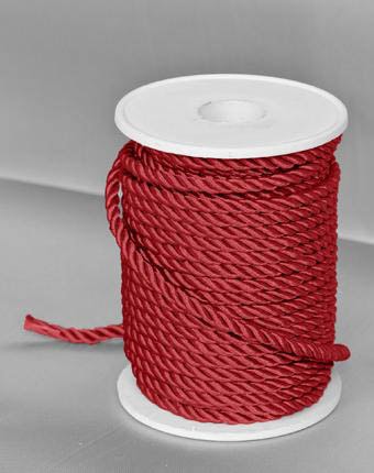 שרוך מגולגל 5 מ"מ - בורדו