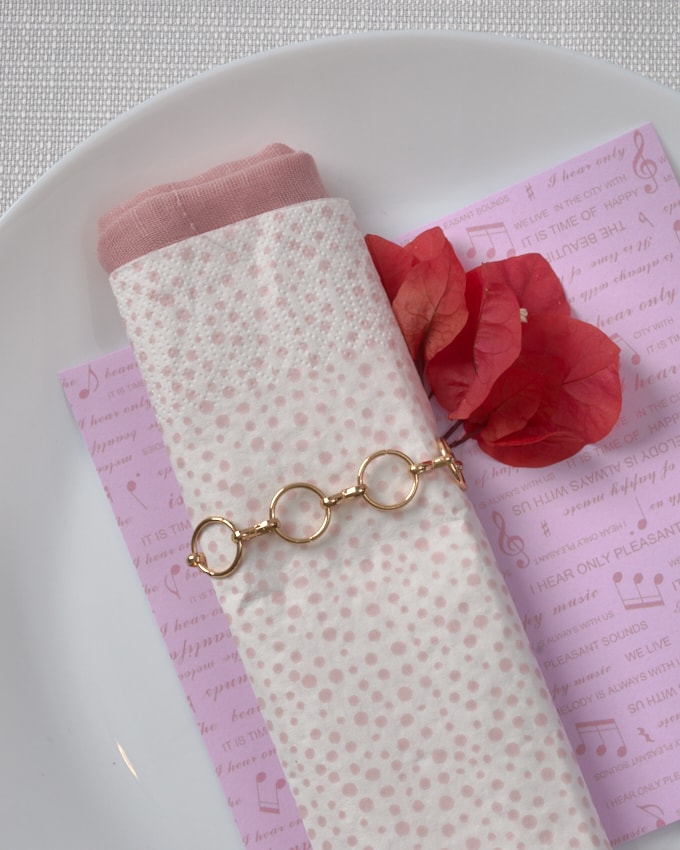 חבק טבעות אלומיניום עגולות - זהב