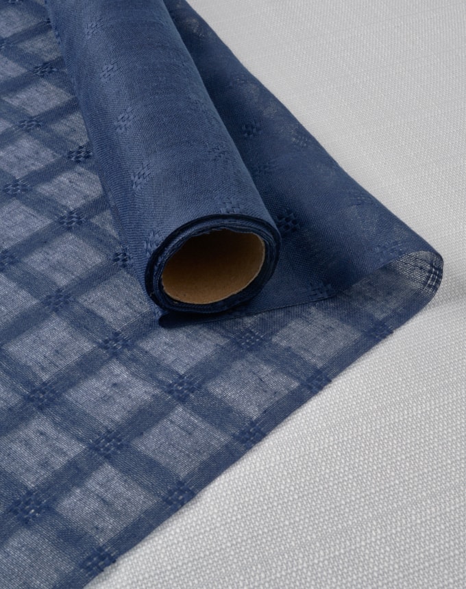 רנר ריבועים קטנים - כחול כהה