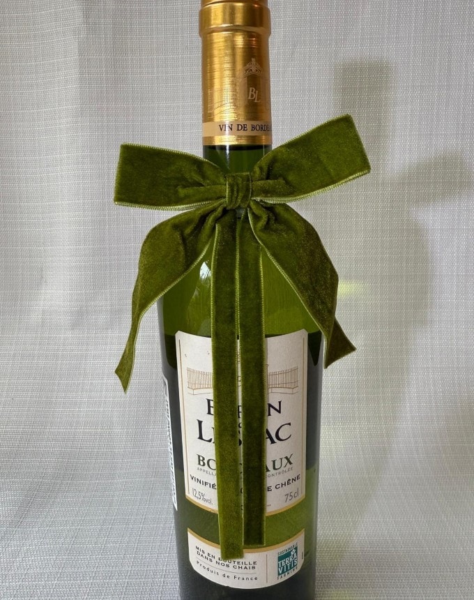 חבק פפיון קטיפה - ירוק זית