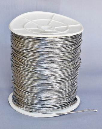 שרוך לורקס עגול - כסף