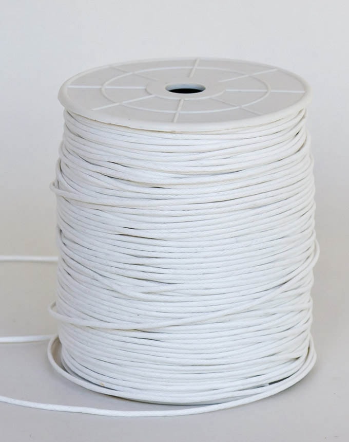 שרוך מצופה - לבן